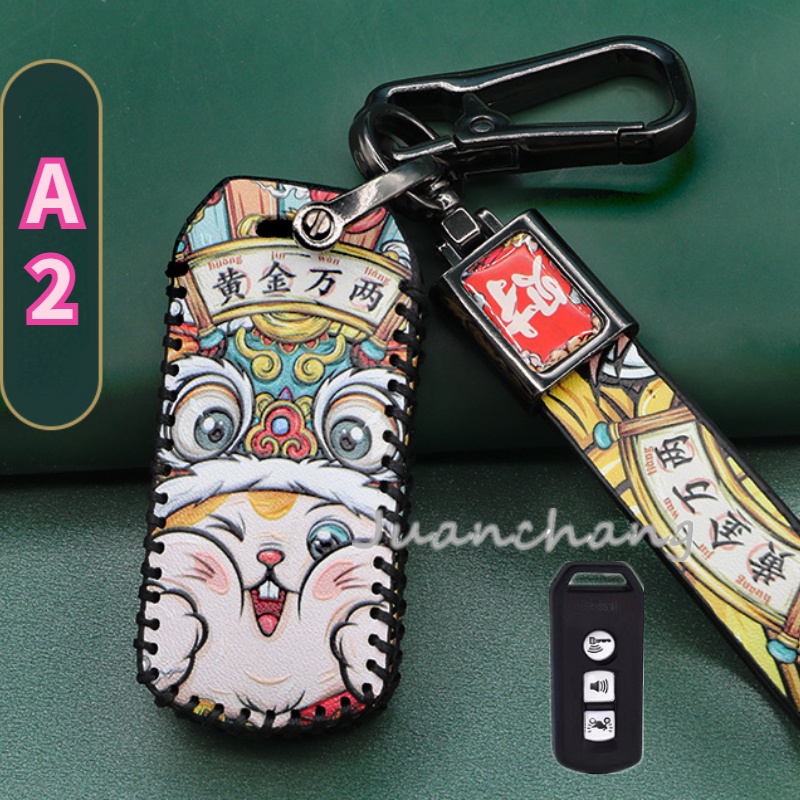 Bao Da Bảo Vệ Chìa Khóa Xe Máy 3 Nút Bấm Chuyên Dụng Cho Honda X ADV SH 300 150 125 Forza 300 PCX 125 150 PCX150 2018