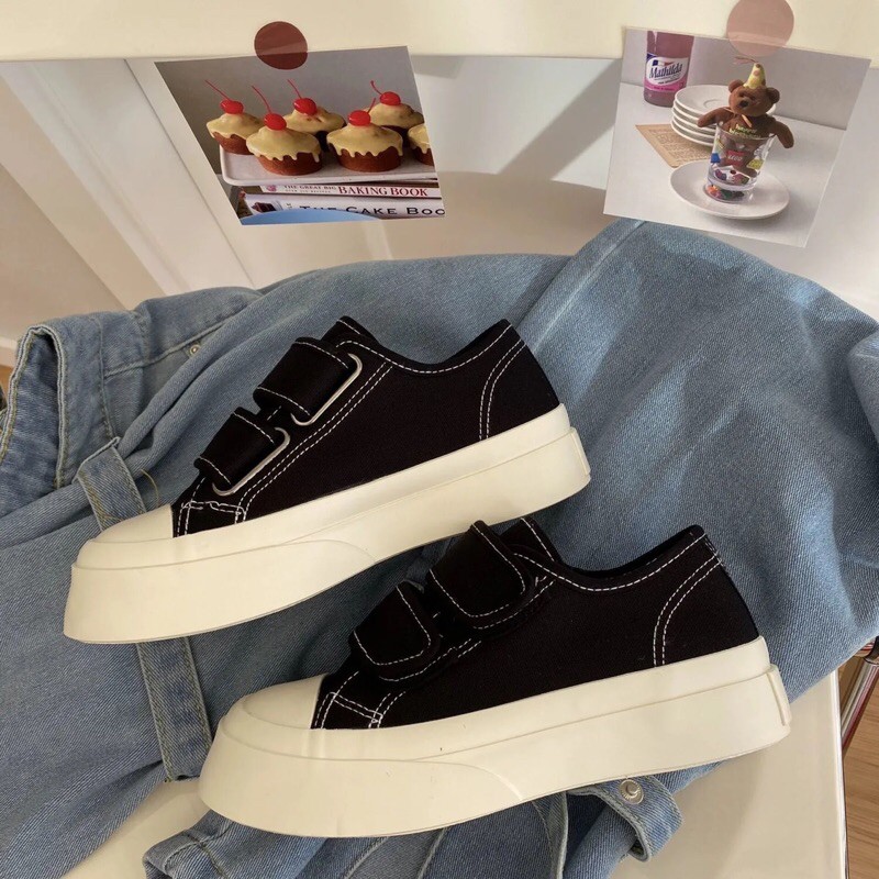 Giày thể thao canvas quai dán cao cấp sale giá gốc