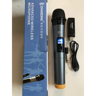 [GIÁ GỐC] Micro Karaoke V12 không dây cho loa kéo, loa karaoke, loa bluetooth Zangsong màn hình LCD Hỗ trợ các thiết bị