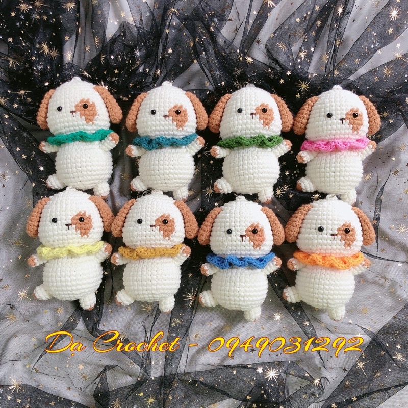 Móc Khoá Gấu/Heo/Cừu/Hổ - Thú Bông Handmade Đan Móc Thủ Công Làm Bằng Tay