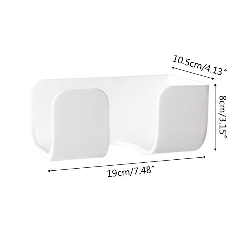 Giá Đỡ Máy Sấy Tóc Gắn Tường Tự Dính Bằng Nhựa Tiện Dụng