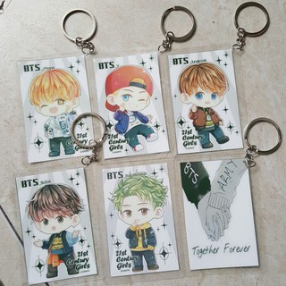 Móc khóa in hình BTS nhiều mẫu