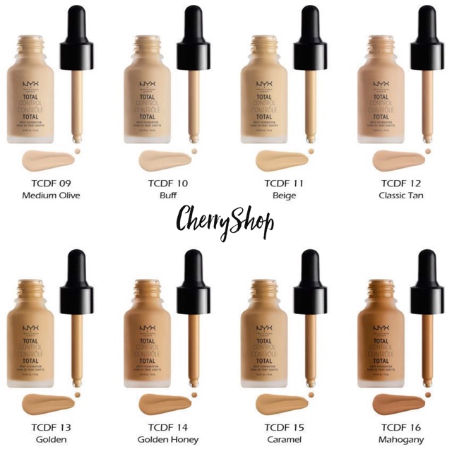 [Hàng USA] Kem nền Nyx Total Control Drop Foundation Fond De Teint Goutte (13ml) | BigBuy360 - bigbuy360.vn