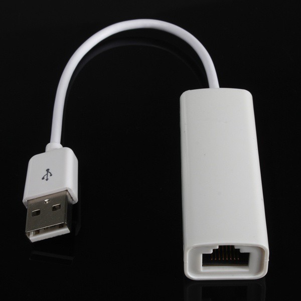 Bộ chuyển đổi USB ra LAN RJ45 (Trắng) USB 2.0 to fast Ethernet