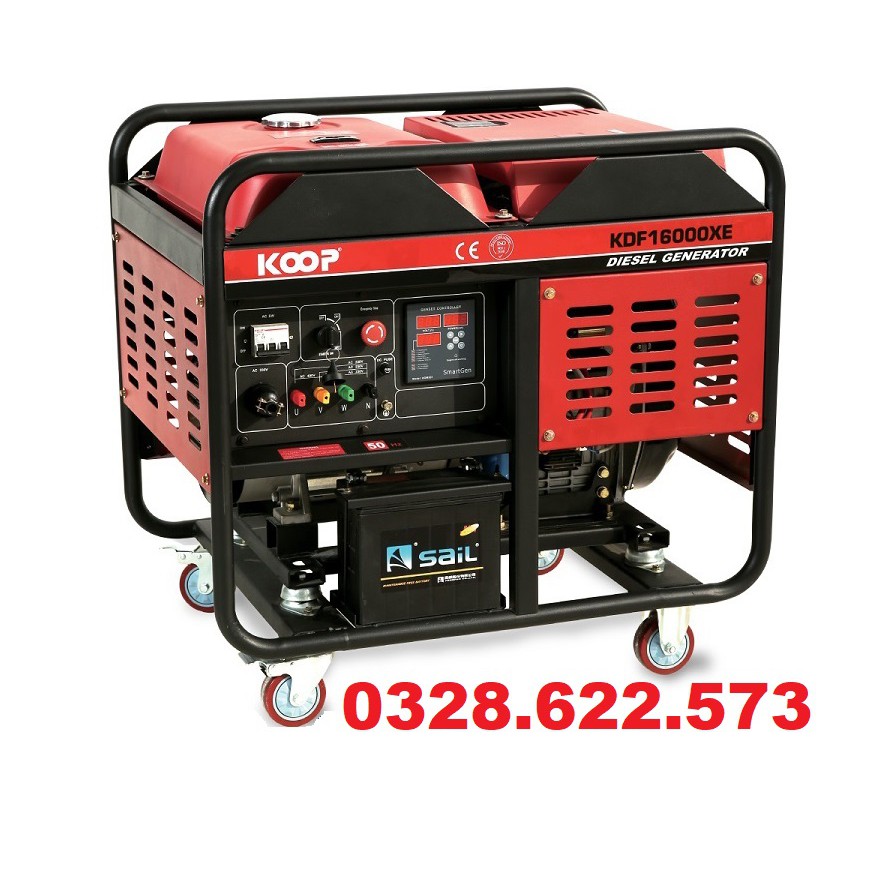 Máy Phát Điện Chạy Dầu 12Kw Koop KDF16000XE