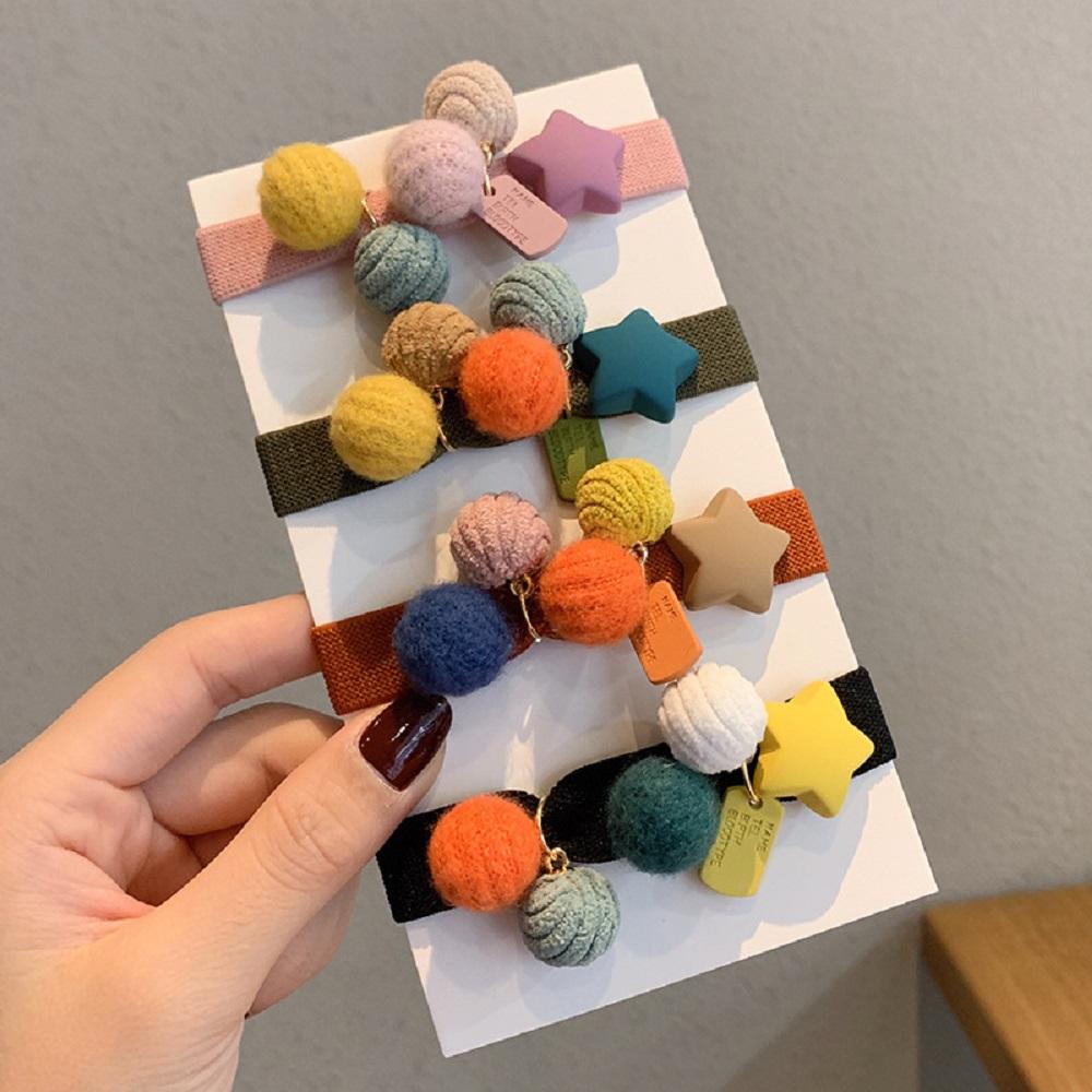 Dây Cột Tóc Cao Su Đính Hạt Ngọt Ngào Dễ Thương Cho Nữ