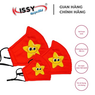 Combo 03 khẩu trang kissy cờ đỏ sao vàng - tự hào việt nam - giao chuẩn mẫu, chuẩn size