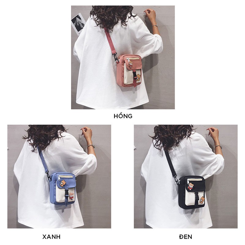 Túi vải đeo chéo siêu hot ❤️ HOTTREND ❤️ Túi đeo chéo nữ thời trang Hàn Quốc TX621