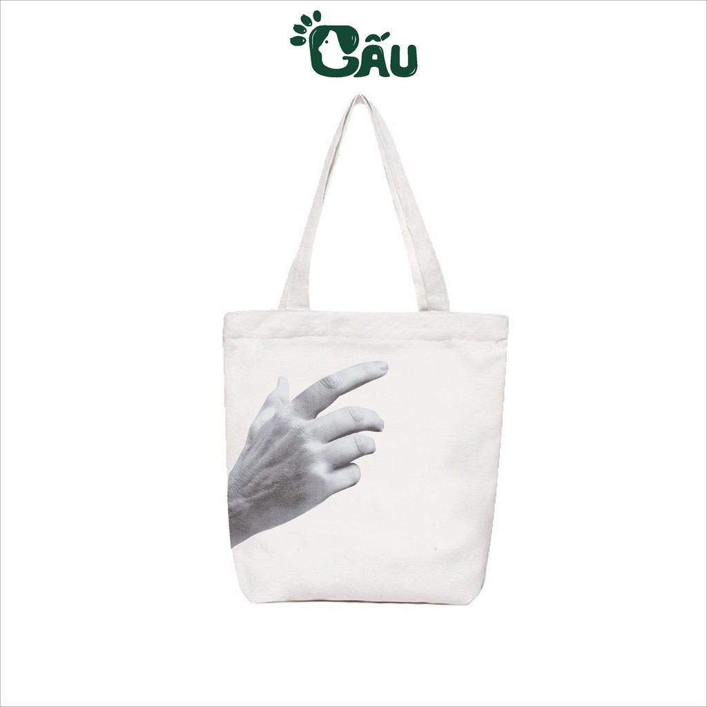 Túi tote Gấu194 vải bố canvas cao cấp mềm mịn - Bàn Tay