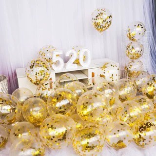 Bong bóng trang trí sinh nhật- Bong bóng kim tuyến- Bong bóng nhũ MH: B0030