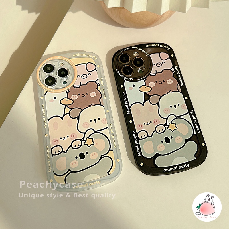 Ốp Điện Thoại TPU Mềm Chống Sốc In Hình Gấu koala Hoạt Hình Hàn Quốc Cho iPhone 13 12 Pro Max 11 Xr Xs Max X 7 8 Plus