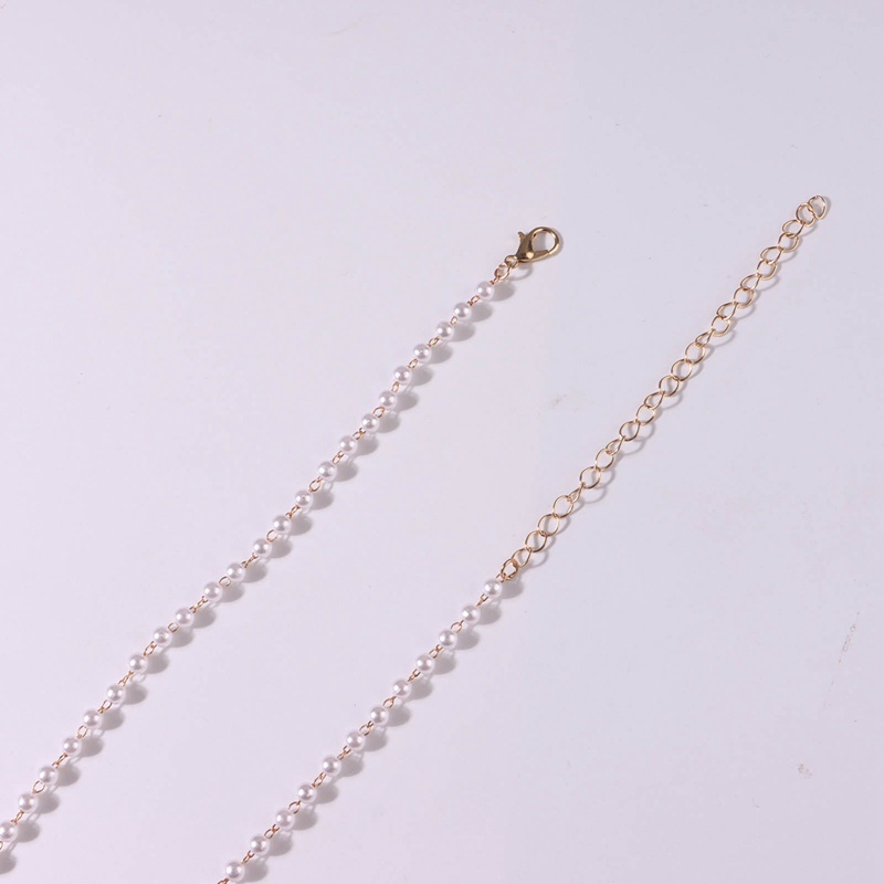 Vòng cổ Hợp Kim Đính Ngọc Trai Thắt Nơ Tua Rua Thời Trang Dành Cho Nữ