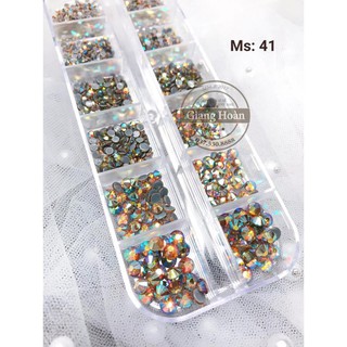 [ĐỒ NAIL] Đá chân keo khay mix size siêu sáng - CK41