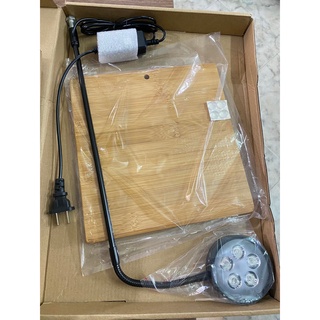 Đèn led rọi đế gỗ 5w - ánh sáng rgb
