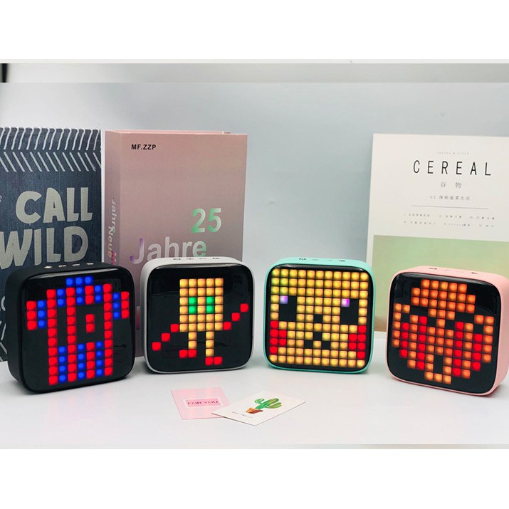 Loa Bluetooth EVO - Tích Hợp Màn Hình Pixel 32 ảnh đèn Ledi