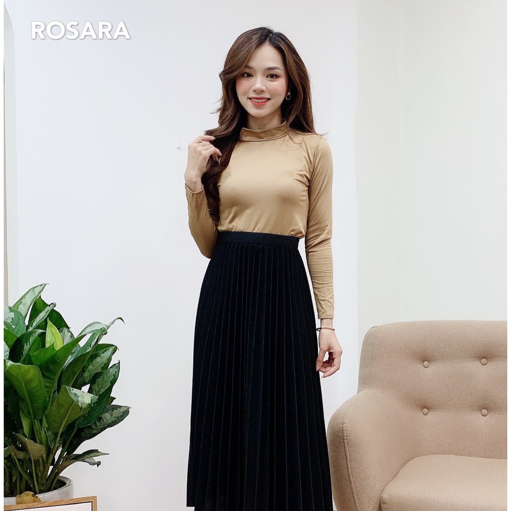 Áo thun giữ nhiệt 4 màu Rosara AGN02