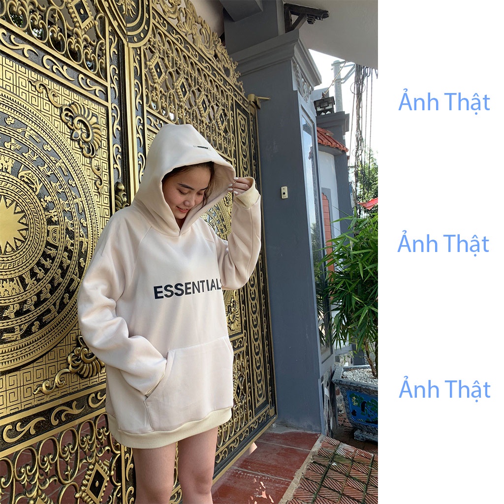 [Mã SR101512 giảm 25% đơn 50K] Áo nỉ hoodie Essentials In cao su nổi Sownfashion shop , áo nỉ bông unisex nam nữ | BigBuy360 - bigbuy360.vn