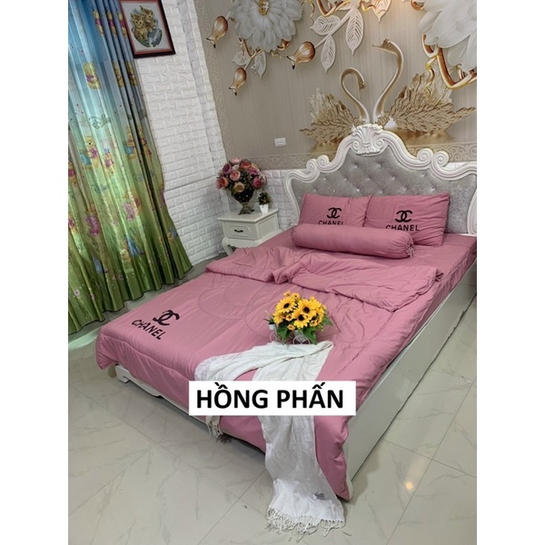 ⭐️ Trọn Bộ Set 5 Món Chăn Ga Gối Đũi Thương Hiệu