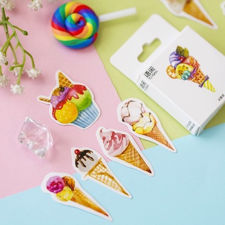 Sticker chủ đề Kem Lạnh - Hộp 50 miếng dán trang trí sổ tay Bullet Journal - M137