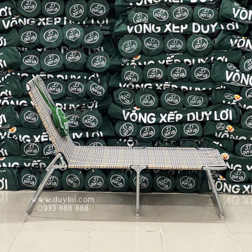 Ghế - giường xếp DUY LỢI thép - chân dài ( Quà tặng 20 móc áo) | BigBuy360 - bigbuy360.vn
