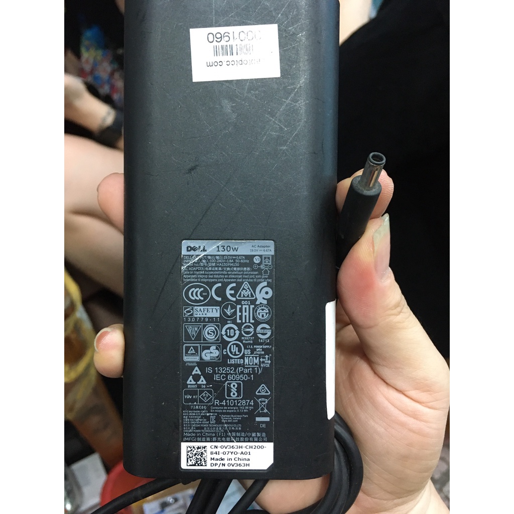 🌟QUA SỬ DỤNG 🌟 Sạc Laptop Dell 19.5V 6.7A 19,5v 6,7a 130W chân kim nhỏ Dell Precision 5510 5520 M3800 Dell XPS