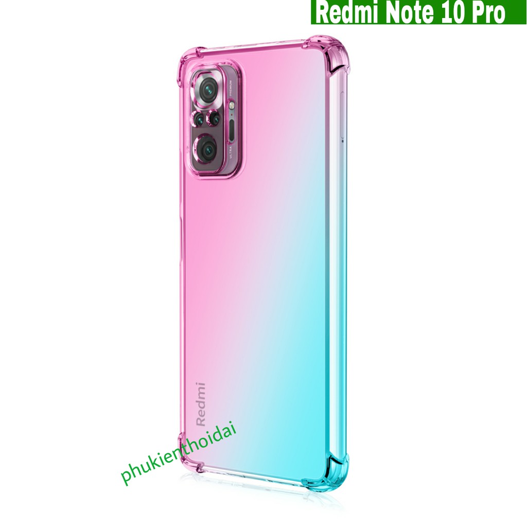 Ốp lưng Redmi Note 10 Pro / Note 11 Pro bản DGW dẻo đa sắc TPU lồi 4 góc chống sốc cao cấp