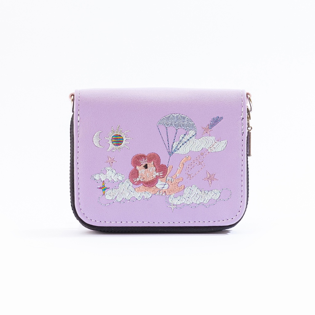 Ví da nữ Ngaos Hoho Tiger - Lilac