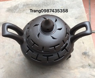 Lư gốm đốt trầm hương size to