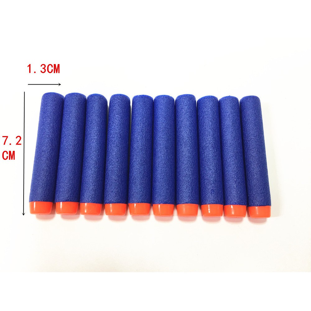 VỈ 10 QUE XỐP 7.2CM ĐẦU HÍT DÙNG CHO MỌI LOẠI NERF PHỔ THÔNG