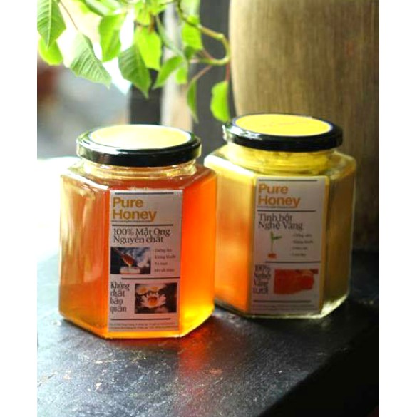 [QUÁ TIỆN LỢI] Hũ thủy tinh lục giác đa năng đựng gia vị, hương liệu, mật ong loại 500ml - đổi trả miễn phí