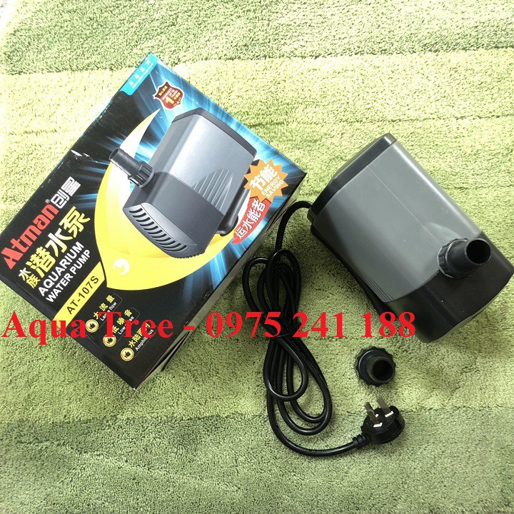 Bơm bể cá, máy bơm nước  Atman AT-107S, máy bơm công suất lớn, 85W, có bảo hành