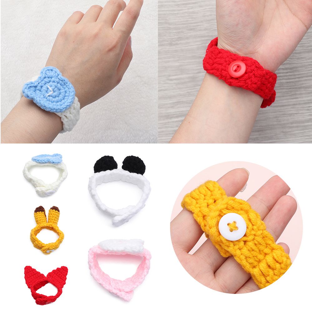 Vòng tay đan len hình động vật dễ thương sáng tạo nhiều kiểu tùy chọn làm quà tặng dành cho trẻ em