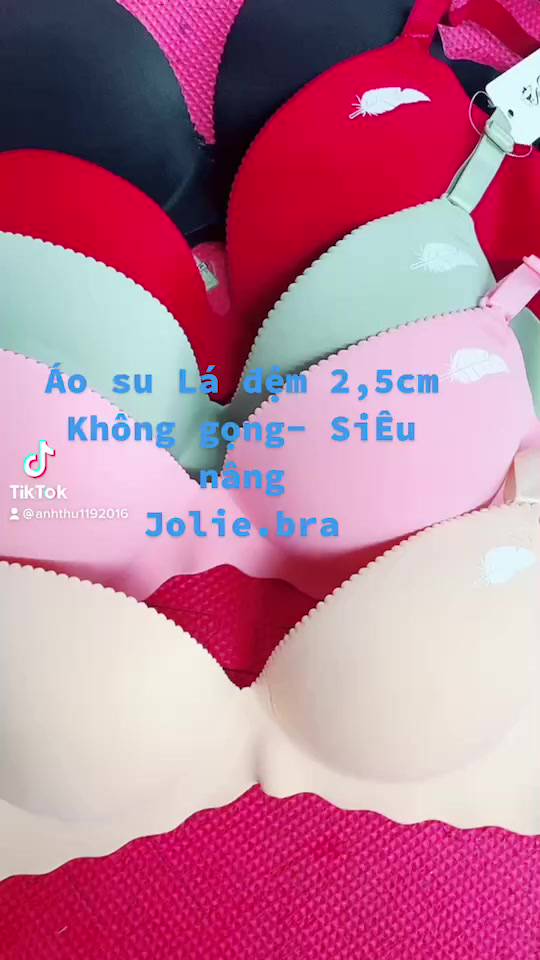 Áo lót nữ, áo ngực nữ su Lông Vũ, không gọng, đệm dày bàn tay nâng ngực chống xệ. | BigBuy360 - bigbuy360.vn