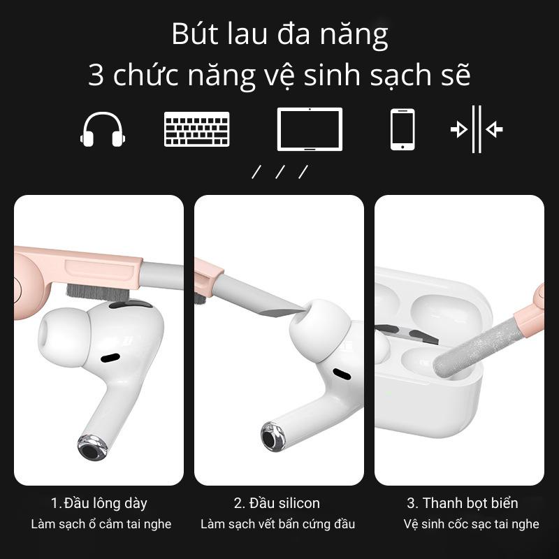Bộ Vệ Sinh Đa Năng 7 in 1 Cao Cấp Vệ Sinh Tai Nghe, Bàn Phím, Điện Thoại, Laptop, Màn Hình