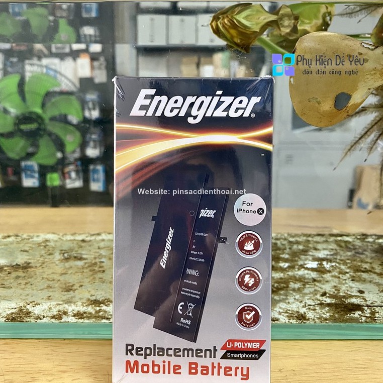 Pin iPhone X Energizer ECAX2716 - 2716mAh [CHÍNH HÃNG PHÂN PHỐI, BẢO HÀNH 1 NĂM]