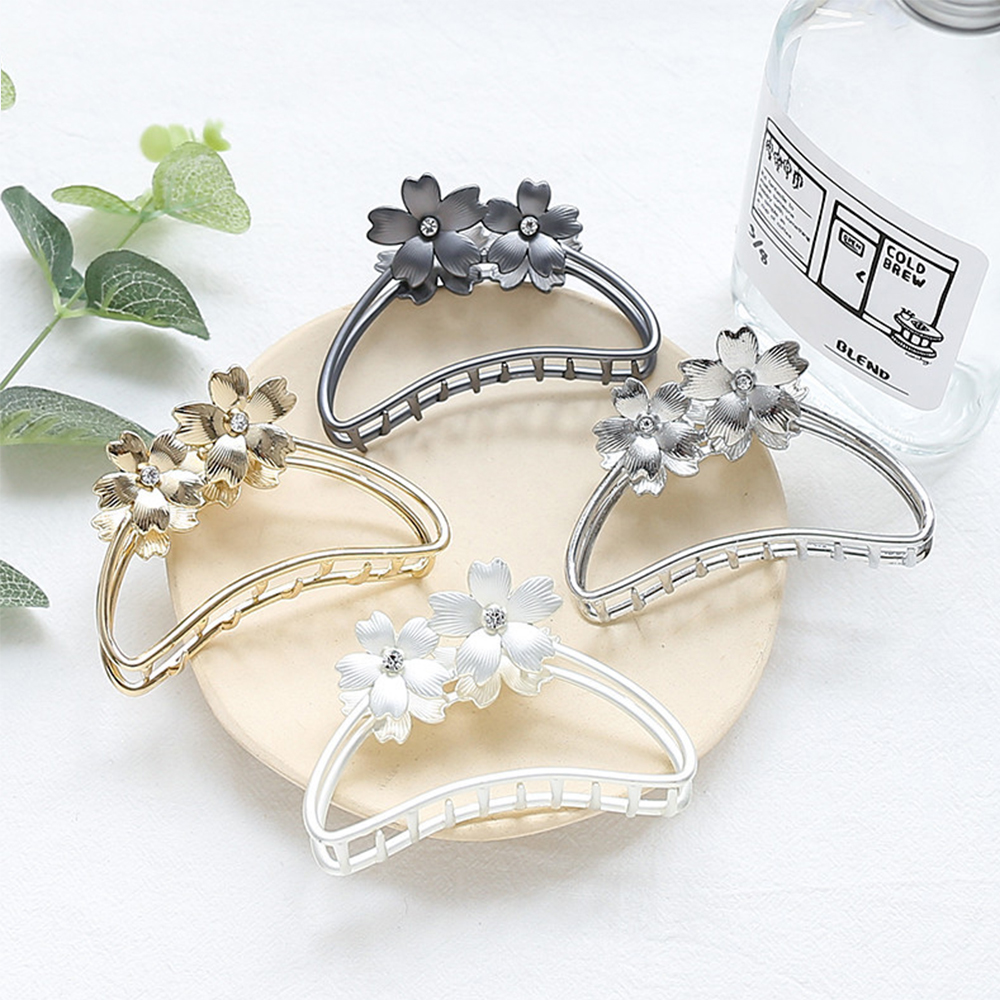 (Hàng Mới Về) Kẹp Tóc Cỡ Lớn Bằng Kim Loại Nhiều Màu Phong Cách Hàn Quốc Cho Nữ