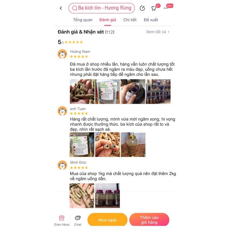 BA KÍCH TÍM 1kg sấy khô đã tách lõi, chuẩn đẹp - Đặc Sản Hương Rừng