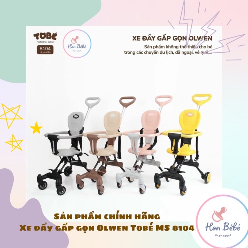Xe đẩy gấp gọn OLWEN TOBÉ cho em bé xe gấp gọn  siêu nhẹ cho bé từ 6-36 tháng
