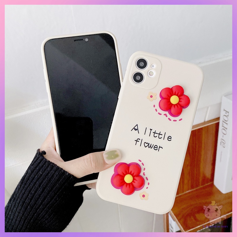 3D Flowers Liquid Silicone Rubik's Cube Phone Caing for Vivo X50 X50 P Y66/Y67 Y81/Y83/Y81i Y85/V9 Y93/Y91C Y97 V15 V15P Y7S/S1 Y9S/S1Pro Y17 Y19/Y5S iQoo Neo3 iQoo Z1X Y52S Y20/Y12S Y50/Y30 Z3i Z5X Case Cover with Camera Protection