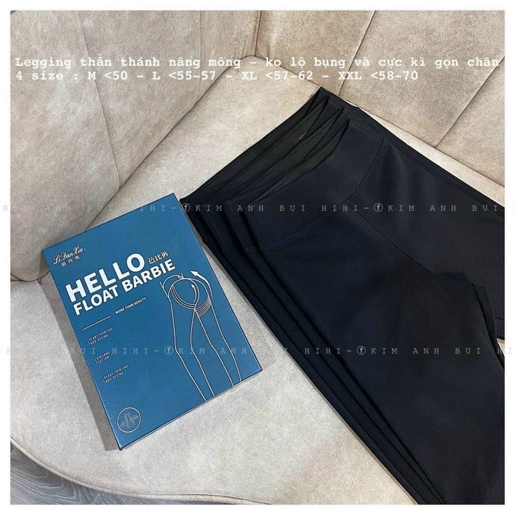 [FULL HỘP] Quần Legging cạp cao Hello Float gen bụng tôn dáng, Quần Legging cotton cạp cao co giãn MM98