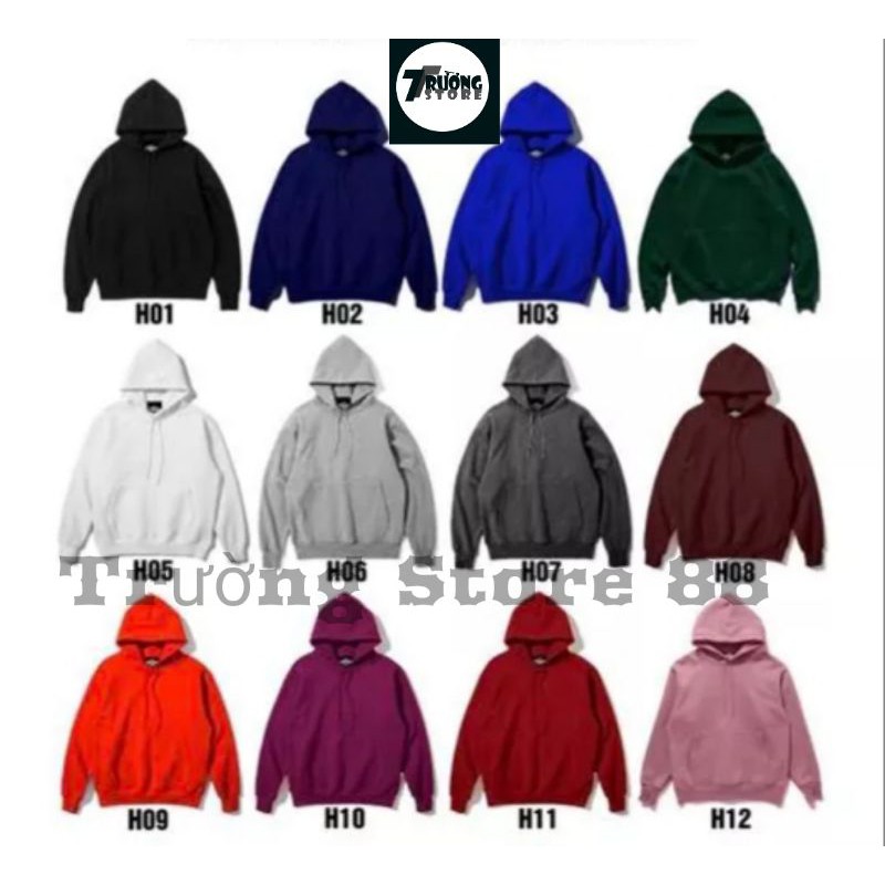 Áo Hoodie♥️FREESHIP♥️Trơn Nỉ Unisex Hồng Ruốc