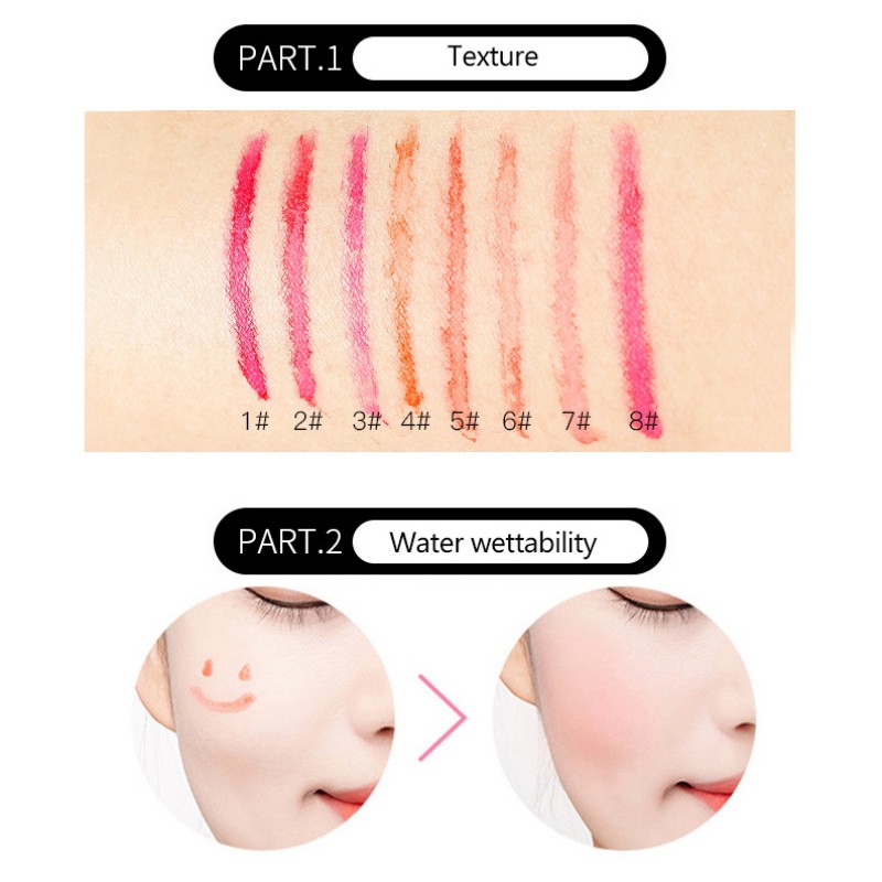 [Hàng mới về] Phấn má hồng dạng lỏng dưỡng ẩm chống thấm nước làm sáng da hiệu quả