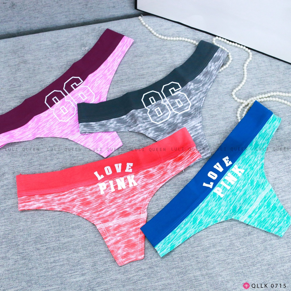 Quần lọt khe thể thao Love Pink SIÊU SEXY, chất liệu cao cấp kháng khuẩn, ôm sát và tôn vòng 3
