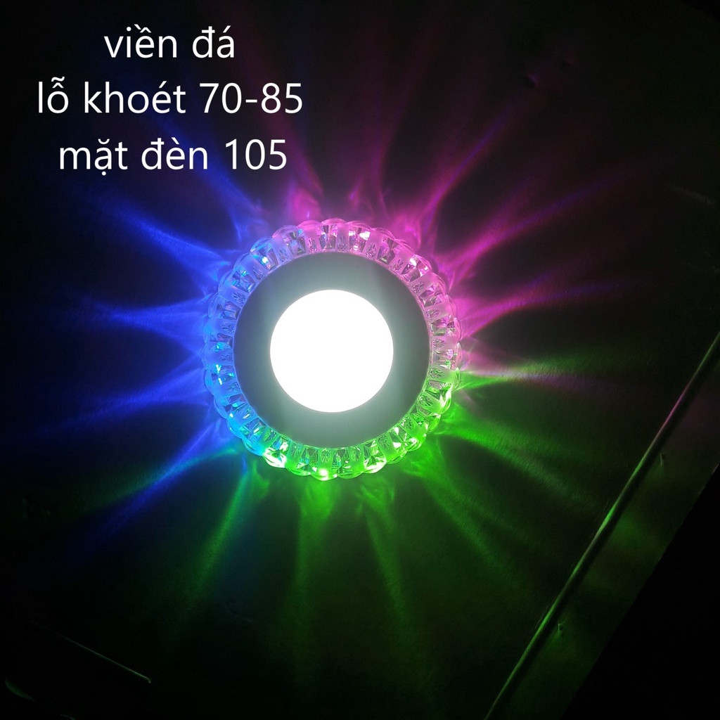 Đèn LED ÂM TRẦN VIỀN MÀU 3 chế độ 3W+3W