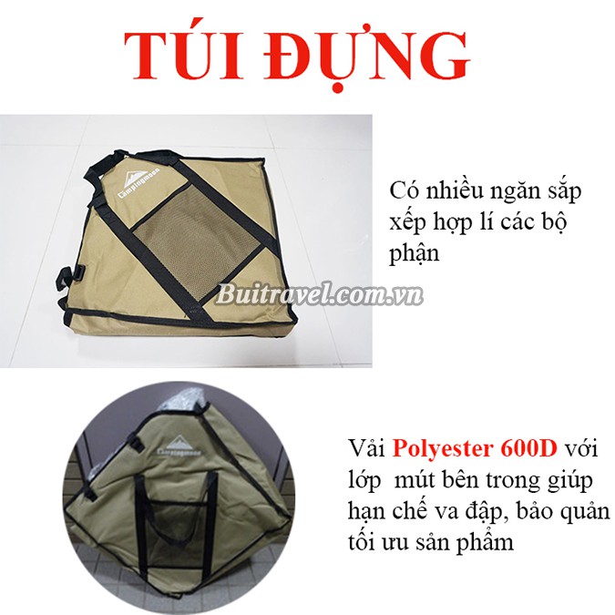 Bếp nướng du lịch cao cấp MT045- Bếp nướng gấp gọn Campingmoon Bụi Travel