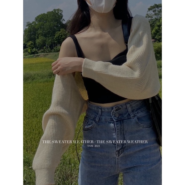 Áo cardigan len khoác dáng croptop, áo cardigan lửng len đẹp loại 1 (Ảnh thật) | BigBuy360 - bigbuy360.vn