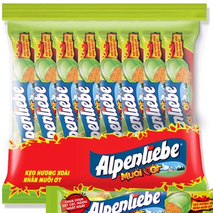Kẹo Alpenliebe Hương Xoài Nhân Muối Ớt 16 Thỏi