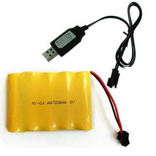 Pin sạc 6V 700mah jack SM