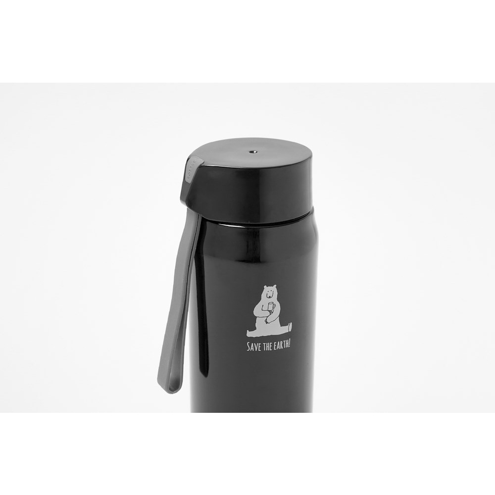 Bình Đựng Nước Tumbler ARTBOX Hàn Quốc Có Dây Đeo Không Gỉ Màu Đen