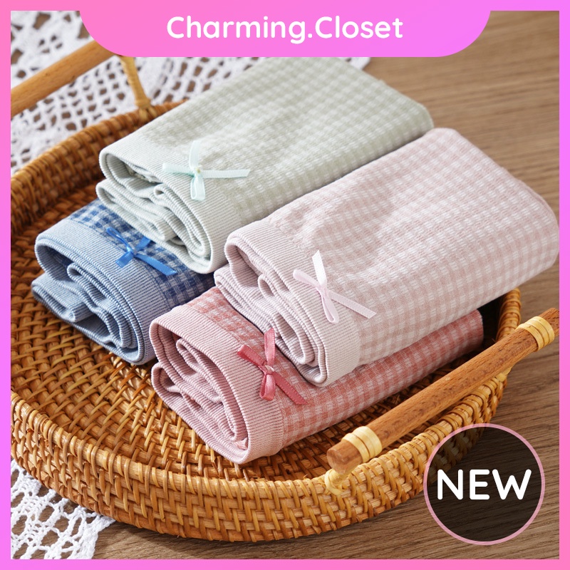 Quần Chip Nữ Cotton Tăm Kháng Khuẩn Freesize Mềm Mại, Quần Lót Cotton Nữ Phối Ren Nơ Ngọt Ngào Dễ Thương | BigBuy360 - bigbuy360.vn